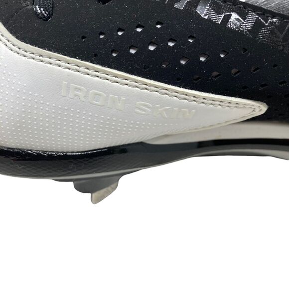 Adidas Power Alley 4 Mid Metal Baseball Cleats 12 US mens q16575 Black white main image 4